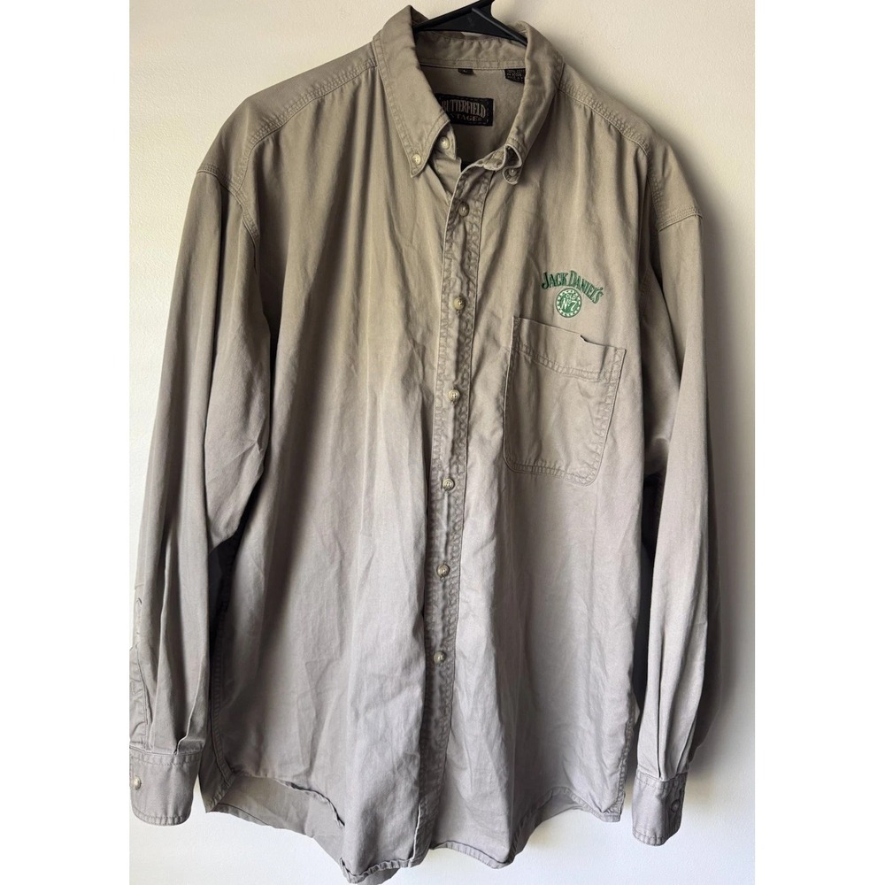 Jack Daniels OldN.07 ButterField Stage Long Sleeve  Button Down Shirt Size Large